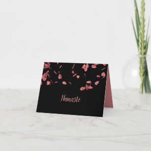 Namaste Zitat Danke Romantische Rosenblüten Karte