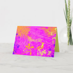 Namaste Zitat Danke Spring Tropical Floral Karte