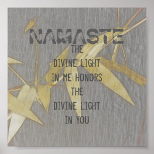 Namaste Zitat Poster Art