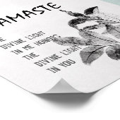 Namaste Zitat Poster Naturkunstdruck (Ecke)