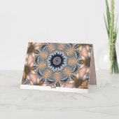 Namaste Zitat Vielen Dank Mandala Gold Blue Karte (Rückseite)