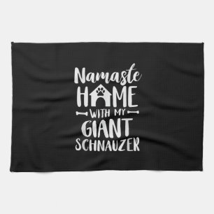 Namaste Zuhause Giant Schnauzer - Schnauzer Lover Geschirrtuch