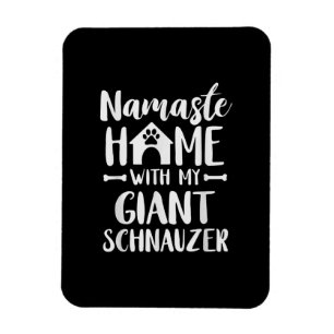 Namaste Zuhause Giant Schnauzer - Schnauzer Lover Magnet