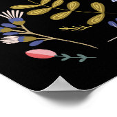 Namaste Zuhause heute Folklorekunst Poster (Ecke)