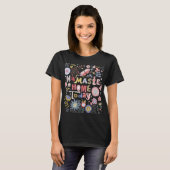 Namaste Zuhause heute Folklorekunst T-Shirt (Vorne ganz)