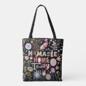 Namaste Zuhause heute Folklorekunst Tasche (Rückseite)