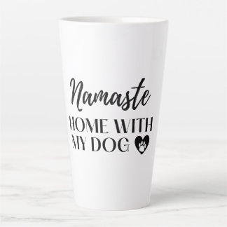 Namaste Zuhause mit meinem Hund [Lichtton] Magnet- Milchtasse