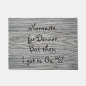 Namaste zum Abendessen ・ Funny ・ Fußmatte (Vorderseite)