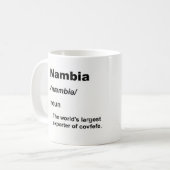 Nambia und covfefe kaffeetasse (Vorderseite Links)