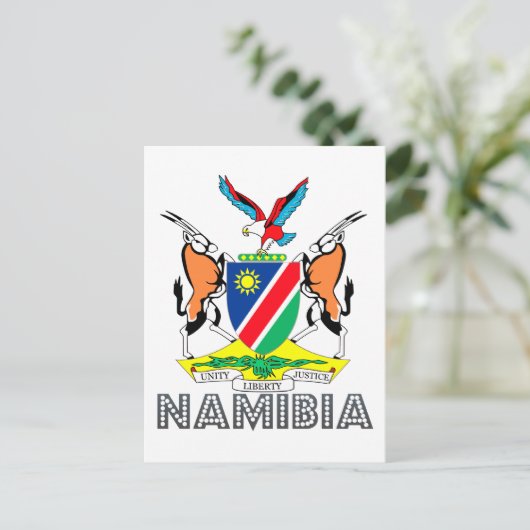 Nambian Emblem Postkarte (Stehend Vorderseite)