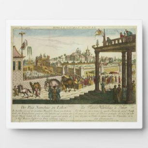 Namchas Platz in Lahore, mit dem goldenen Thron Fotoplatte