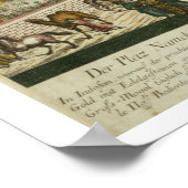 Namchas Platz in Lahore, mit dem goldenen Thron Poster (Ecke)