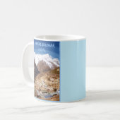Namche Bazaar und Bergblick, Nepal Kaffeetasse (Vorderseite Links)