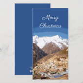 Namche Bazaar und Bergblick, Nepal Weihnachten (Vorne/Hinten)