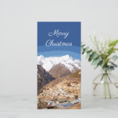 Namche Bazaar und Bergblick, Nepal Weihnachten (Stehend Vorderseite)