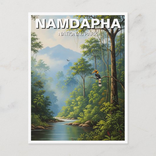 Namdapha National Park India Travel Postkarte (Vorderseite)