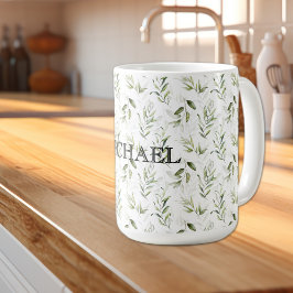 Name | 15oz Masculine Watercolor Grüne Klassik Kaffeetasse