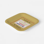 Name, 2025 Trump-Vance America First, Platz 7 Pappteller (Gewinkelt)