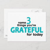 Name 3 Dinge... Produktlinie Postkarte (Vorne/Hinten)