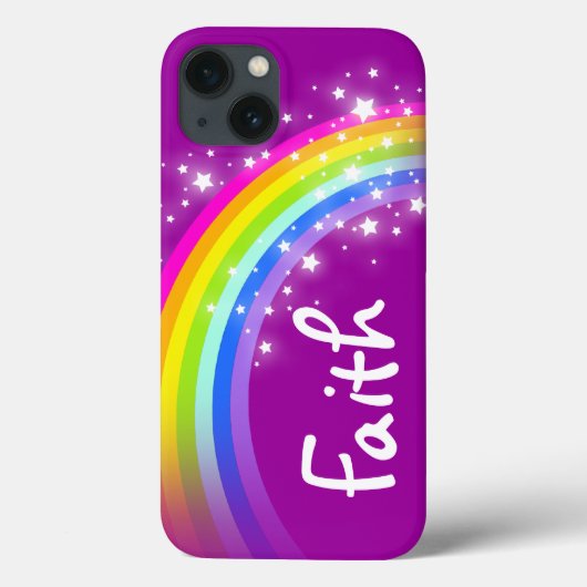 Name 5 Buchstabe Regenbogen lila Ipp Mini-Gehäuse Case-Mate iPhone Hülle (Rückseite)