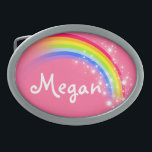 Name 5 Buchstaben Regenbogen lila ovale Gürtelschn Ovale Gürtelschnalle<br><div class="desc">Benannte Regenbogengurtschnalle,  aktuell liest,  Megan oder personalisieren Sie mit dem längeren Namen Ihrer Wahl (nur bis zu 5 Buchstaben). Design inspiriert von den vielen schönen Regenbogen hier in Victoria,  Australien. Gegenstand,  der ausschließlich von Sarah Trett entworfen wurde.</div>