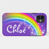 Name (5 Buchstaben) Regenbogenindigo lila Telefonz Case-Mate iPhone Hülle (Rückseite (Horizontal))