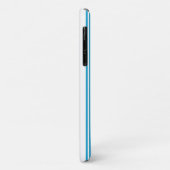 Name 6 Buchstaben blau-weiße Streifen Case-Mate iPhone Hülle (Hinten/Links)