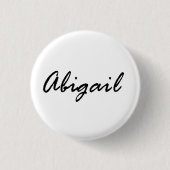 Name Abigail Button (Vorderseite)