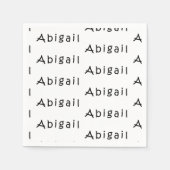 Name Abigail Serviette (Vorderseite)