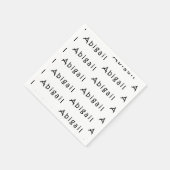 Name Abigail Serviette (Ecke)