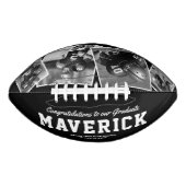 Name Abschluss Geschenk 4 Foto Football (Vorderseite)