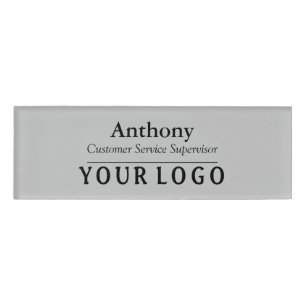 Name Abzeichen Magnet Custom Logo Mitarbeiter Gro Namenschild