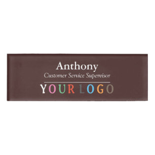 Name Abzeichen Magnet Custom Logo Mitarbeiter Groß Namenschild