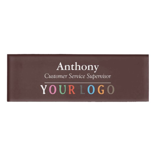 Name Abzeichen Magnet Custom Logo Mitarbeiter Groß Namenschild (Vorderseite)