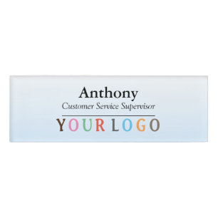 Name Abzeichen Magnet Custom Logo Mitarbeiter Groß Namenschild