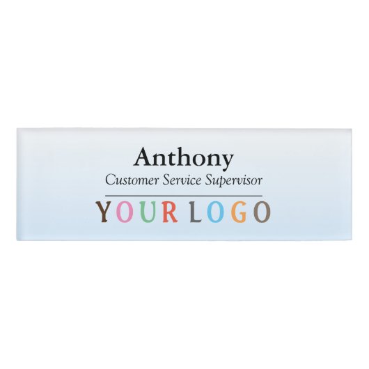 Name Abzeichen Magnet Custom Logo Mitarbeiter Groß Namenschild (Vorderseite)