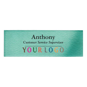 Name Abzeichen Magnet Custom Logo Mitarbeiter Groß Namenschild