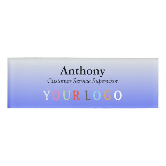 Name Abzeichen Magnet Custom Logo Mitarbeiter Groß Namenschild (Vorderseite)