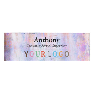 Name Abzeichen Magnet Custom Logo Mitarbeiter Groß Namenschild