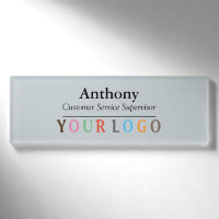 Name Abzeichen Magnet Custom Logo Mitarbeiter Groß