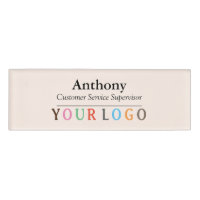 Name Abzeichen Magnet Custom Logo Mitarbeiter Groß