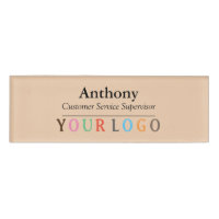 Name Abzeichen Magnet Custom Logo Mitarbeiter Groß