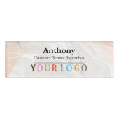 Name Abzeichen Magnet Custom Logo Mitarbeiter Groß Namenschild (Vorderseite)