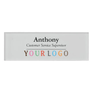 Name Abzeichen Magnet Custom Logo Mitarbeiter Groß Namenschild