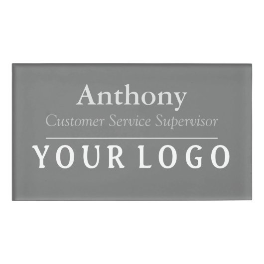 Name Abzeichen Magnet Custom Logo Mitarbeiter Groß Namenschild (Vorderseite)