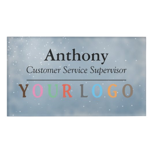 Name Abzeichen Magnet Custom Logo Mitarbeiter Groß Namenschild (Vorderseite)