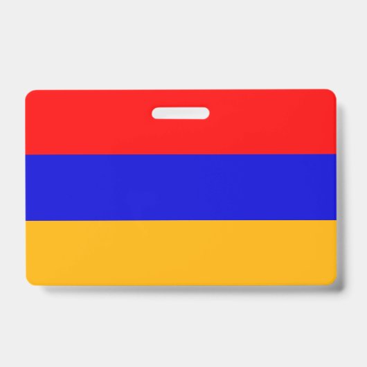 Name Abzeichen mit armenischer Flagge Ausweis (Vorderseite)