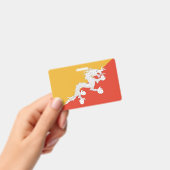 Name Abzeichen mit bhutanischer Flagge Ausweis (Handheld)