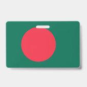 Name Abzeichen mit der Flagge Bangladeschs Ausweis (Rückseite)