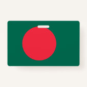 Name Abzeichen mit der Flagge Bangladeschs Ausweis (Rückseite)